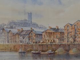 *Local Interest - After Mario Ottonello (20th Century, British), coloured print, 'St George's Quay',