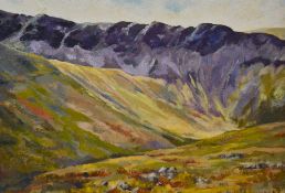 *Local Interest - Jennifer Wheten (1941-2021, British), acrylic on board, 'Cautley Crags, The
