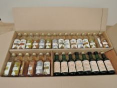 Twenty One miniature bottles of Campletown Commemoration 12 Year Old Vatted Malt Whisky all with