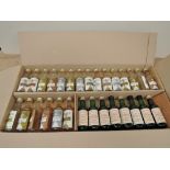 Twenty One miniature bottles of Campletown Commemoration 12 Year Old Vatted Malt Whisky all with