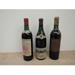 Three bottles of Vintage Red Wine, Heymann Freres 1961 Gevrey Chambertin, Griersons 1962 Couronne