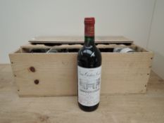 A twelve bottle case of 1985 Vieux Chateau Landon Cru Bourgeois, Medoc, PH Gillet, 75cl, no strength