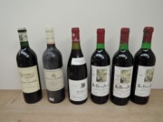 Six bottles of Red Wine, 1988 Chateau La Tour Seguy Cotes De Bourg, 12.5% vol, 750ml x3, 1986
