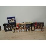 A collection of Whisky Miniatures, mainly blends including 5 Gift Packs, 14 single bottles