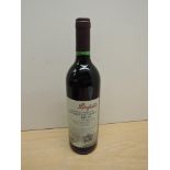 A bottle of Penfolds Bin 707 South Australia Cabernet Sauvignon, Vintage 1996, Bottle no 090296,