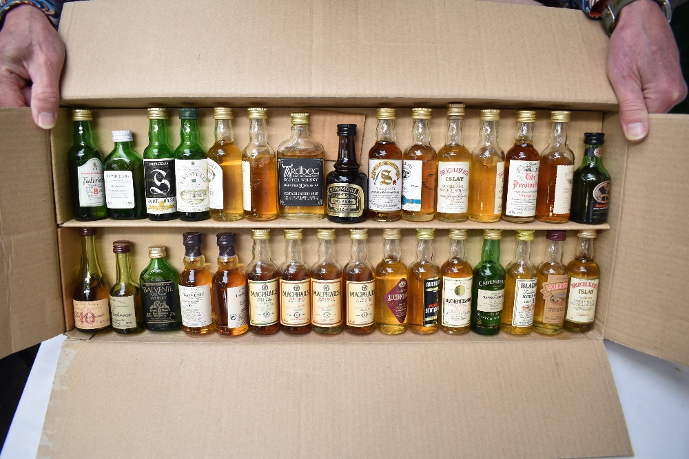 Thirty One miniature bottles of Single Malt Whisky including 16 Islays, Springbank, Talisker, - Image 2 of 2