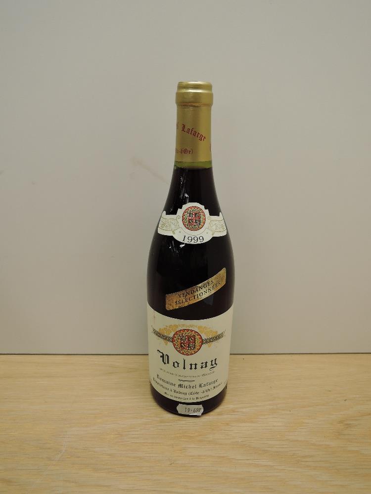 A bottle of Volnay 1999 Appellation D'Origine Volnay Controlee, Domaine Michael Lafarage, 13% vol,
