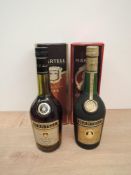 Two bottles of Martell Cognac, Medaillon VSOP, 40% vol, 70cl and Three Star Grand Fine, 40% vol,