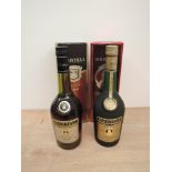 Two bottles of Martell Cognac, Medaillon VSOP, 40% vol, 70cl and Three Star Grand Fine, 40% vol,