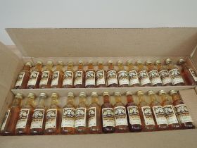 Thirty Connoisseurs Choice Miniature Single Malt Whisky including Imperial 1969, Laphroig 1967,