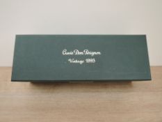 A bottle of Cuvee Dom Perignon Vintage 1995 Champagne, 12.5% vol, 750ml, in original packaging and