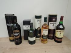 Four bottles of Single Malt Scotch and Irish Whisky, Tobemory 10 year, 46.3% vol, 70cl in card