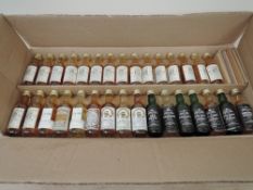 Fifteen Conissours Choice Single Malt Whisky Miniatures including 1974 Banff, 1974 Coa Isla, 1968