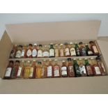 Thirty One miniature bottles of Single Malt Whisky including Glen Grant, Glenlivet, Glenmorangie,