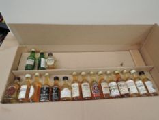 Thirteen Miniature Single Malt Whisky including Clynleish, Cnoc, Old Elgin, Dunglass, Glenlivet,