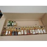 Thirteen Miniature Single Malt Whisky including Clynleish, Cnoc, Old Elgin, Dunglass, Glenlivet,