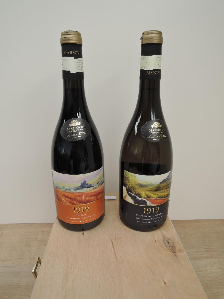 A Two Bottle Set of Marsovin Limited Edition, 1919 Gellewya 2014, 13.5% vol, 75cl and 1919