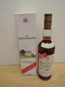 A bottle of The Macallan 10 Year Old 100 Proof Single Highland Malt Scotch Whisky, 57% vol, 70cl,