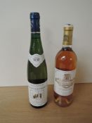 Two bottles of Wine, Alsace Grand Cru Domaines Schlumberger, Grand Cru Kessler, Gewurztraminer 1999,