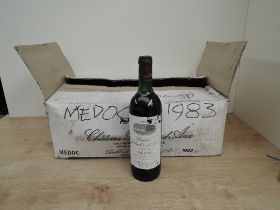 Eleven bottles of 1983 Chateau Patache D'Aux, Cru Bourgeois, Medoc, 75cl, no strength stated, in