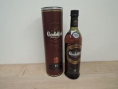 A bottle of Glenfiddich 15 Year Old Solera Reserve Single Malt Scotch Whisky, 40% vol, 70cl, in card