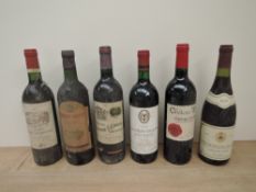 Seven bottles of Red Wine, 1981 Chateav Dillon Havt Medoc, 75cl, no strength stated, 1999 Chateau