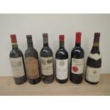 Seven bottles of Red Wine, 1981 Chateav Dillon Havt Medoc, 75cl, no strength stated, 1999 Chateau