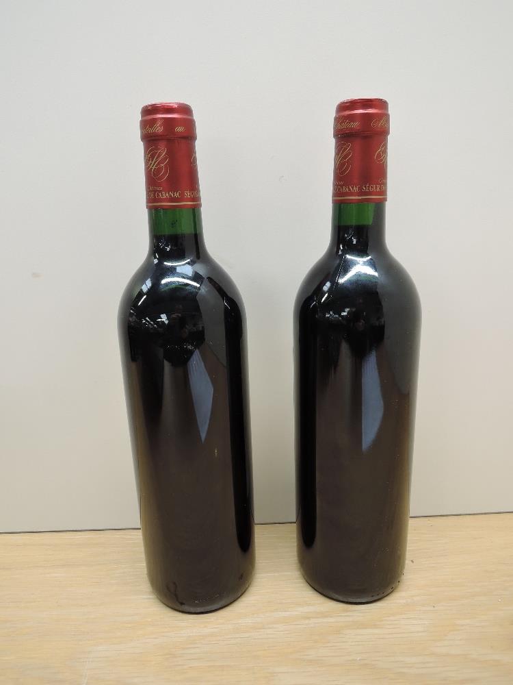 Two bottles of Saint Estephe Chateau Segur De Cabanac 2001, Appellation Saint-Estephe Controlee, Mis - Image 2 of 2