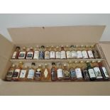 Thirty miniature bottles of Single Malt Whisky including 25 Year Linkwood, 8 Year Littlemill, 31