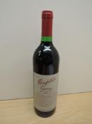 A bottle of Penfolds Grange South Australia Shiraz, Vintage 1994, Bottled 1995, 14% vol, 75cl,