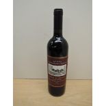 A bottle of Wynns Coonawarra Estate John Riddoch, Coonawarra Cabernet Sauvignon 1996, Limited