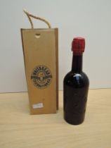 A bottle of Whitbread Celebration Ale, no strength or capacity stated, in wooden case bearing