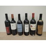 Six bottles of Red Wine, 1991 Les Montanieres Madiran, 12% vol, 75cl, 1997 Chivite Navarra