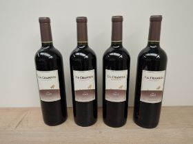 Four bottles of 2001 La Chamiza Reserve Syrah Mendoza, 13.5% vol, 75cl