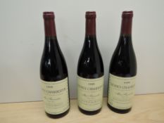 Three bottles of Gevrey-Chambertin 1999 Mes Favorites, Appellation Gevrey-Chambertin Controlee
