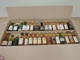 Thirty One miniature bottles of Single Malt Whisky including 16 Islays, Springbank, Talisker,