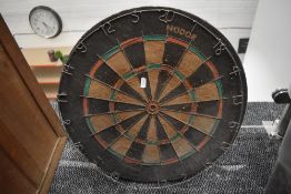 A vintage Supabull dart board