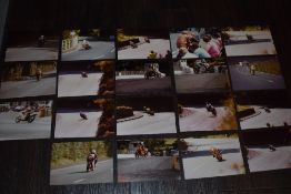A collection of 19 early 1980s photographs, of Isle of man TT and Manx grand prix racing interest,