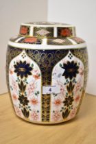 A Royal Crown Derby Imari ginger jar, pattern number 1128 (XLV AND XLIV) with box.