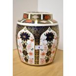 A Royal Crown Derby Imari ginger jar, pattern number 1128 (XLV AND XLIV) with box.