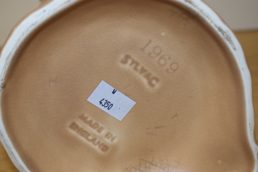 An Art Deco Sylvac Pixie and Mushroom vase, impressed 1969 mark to the underside, measuring 23cm - Image 2 of 2