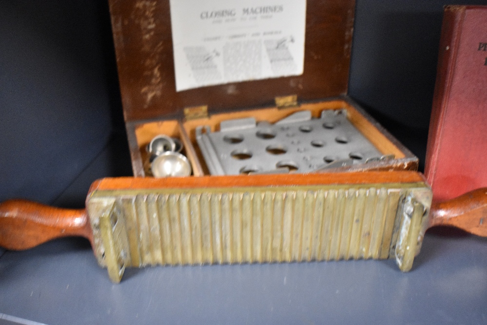 A selection of vintage pharmaceutical items, including pill roller and closing machine, books, and - Image 5 of 5