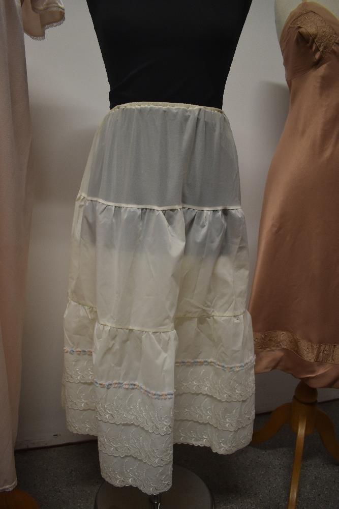 A vintage 1960s St Michaels slip, a 1950s/60s nylon petticoat and a Brettles nightdress. - Image 7 of 9