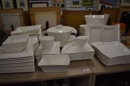 A large collection of Villeroy & Boch 'Wave' dinnerware (approximately 60 pieces) including tureens,