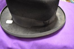 A vintage trilby, having label for Sutton hat makers, Stockport.