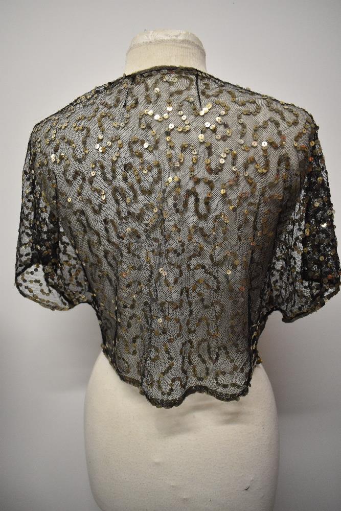 An Art Deco French sequinned bolero. - Bild 4 aus 6