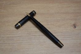A De La Rue Onoto the Pen 6233 plunger fill fountain pen in BHR with brown tassie to cap and