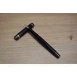 A De La Rue Onoto the Pen 6233 plunger fill fountain pen in BHR with brown tassie to cap and