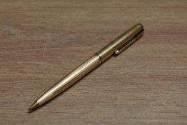 A Parker 61 propelling pencil in gold fill