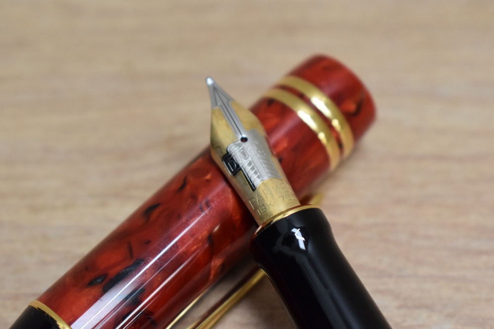 A Parker Duofold MKII Centennial converter fill fountain pen, ballpoint pen, and propelling pencil - Image 3 of 3